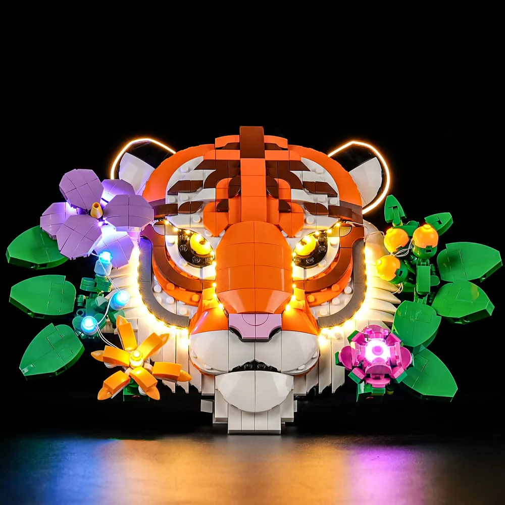 Lightailing LED light kit for LEGO Art Tiger 31217 with pre-soldered harness