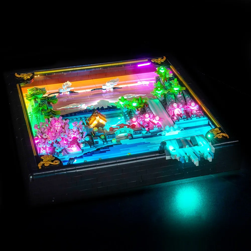 BrickBling LED kit with remote control for LEGO 31218
