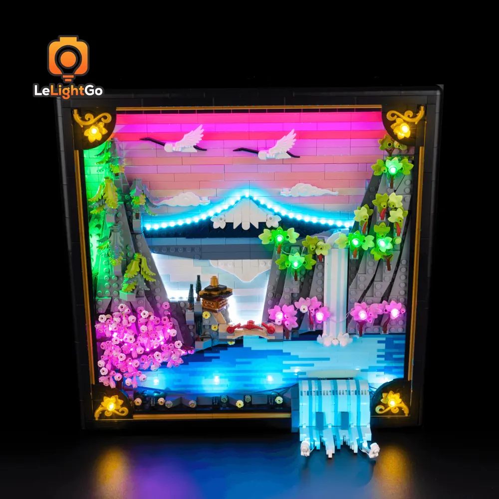LeLightGo LED kit for LEGO 31218 cherry blossom landscape
