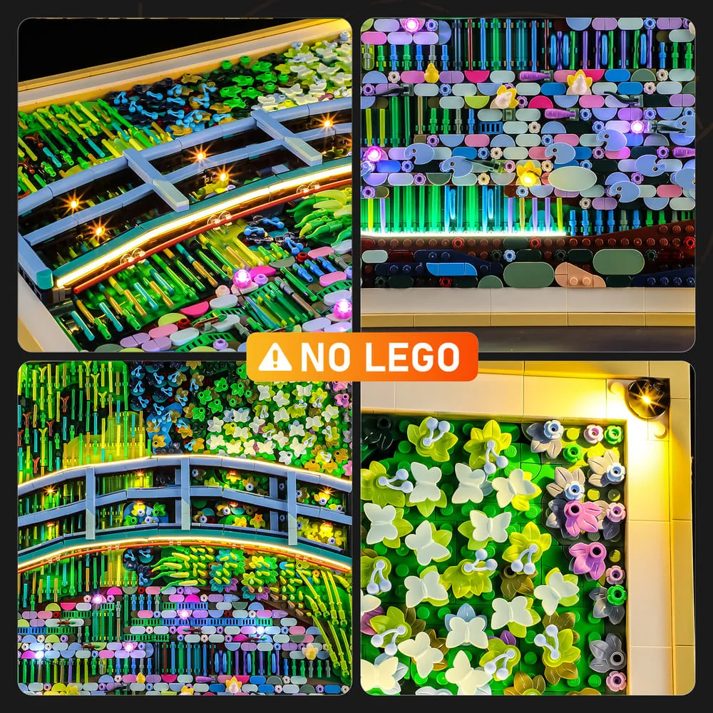 Lightailing kit highlighting the bridge and water lilies on Monet 31220