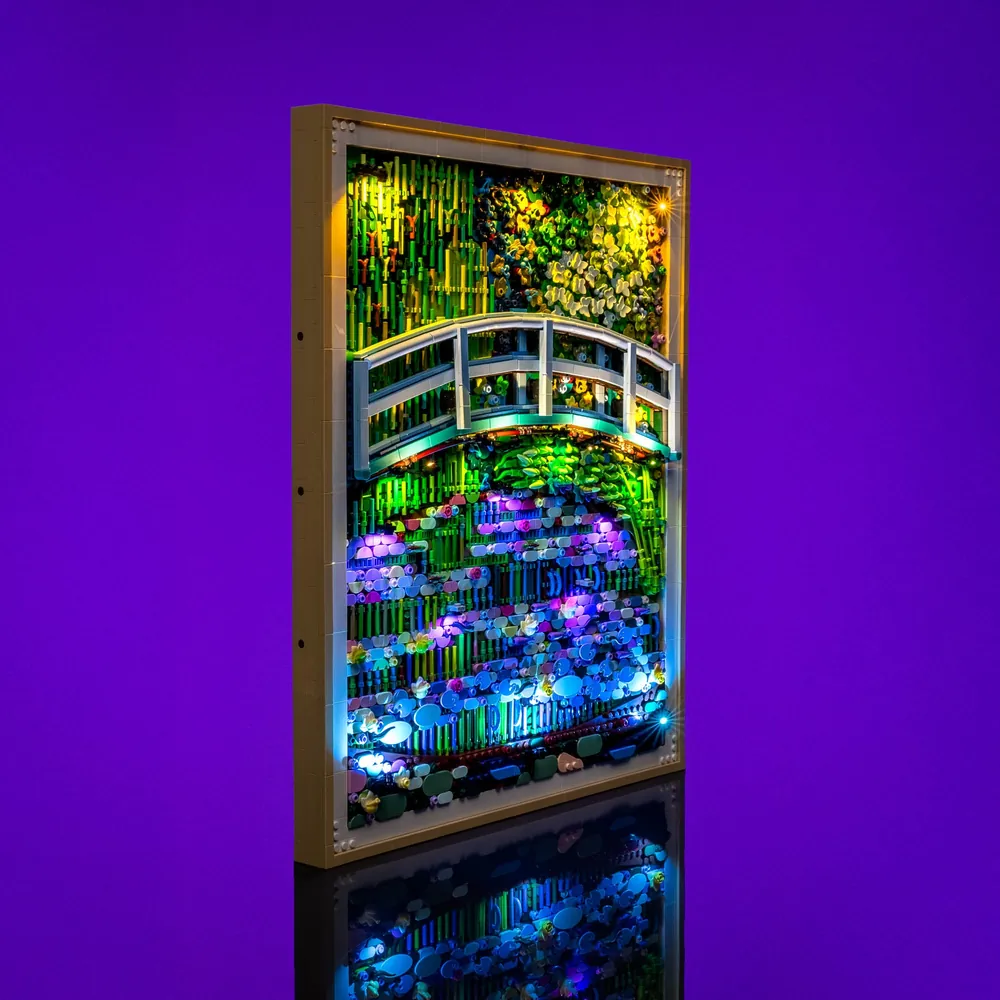 LightMyBricks standard edition lighting the bridge of Monet 31220