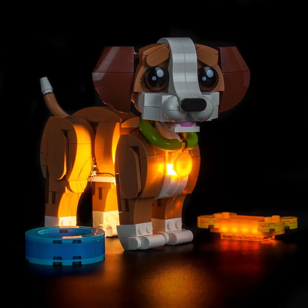 BrickBling light kit for LEGO 31382 squirrel with acorn spotlight