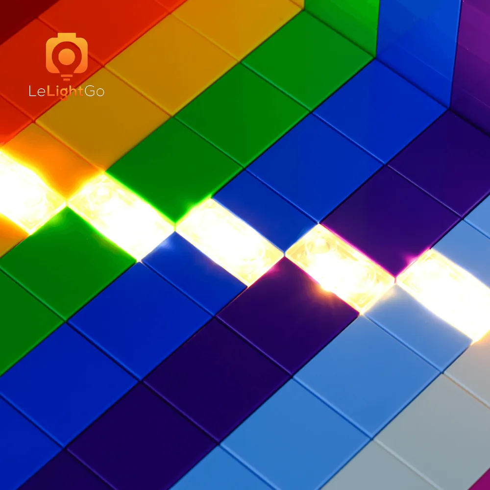 LeLightGo LED kit installation on LEGO Everyone Is Awesome set