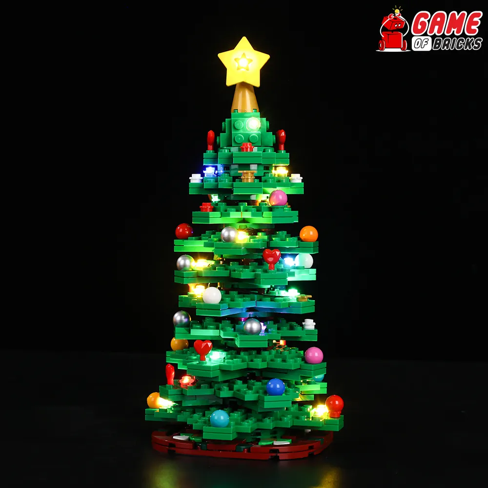 Game of Bricks LED kit for LEGO Christmas Tree 40573 with modular expansion boards