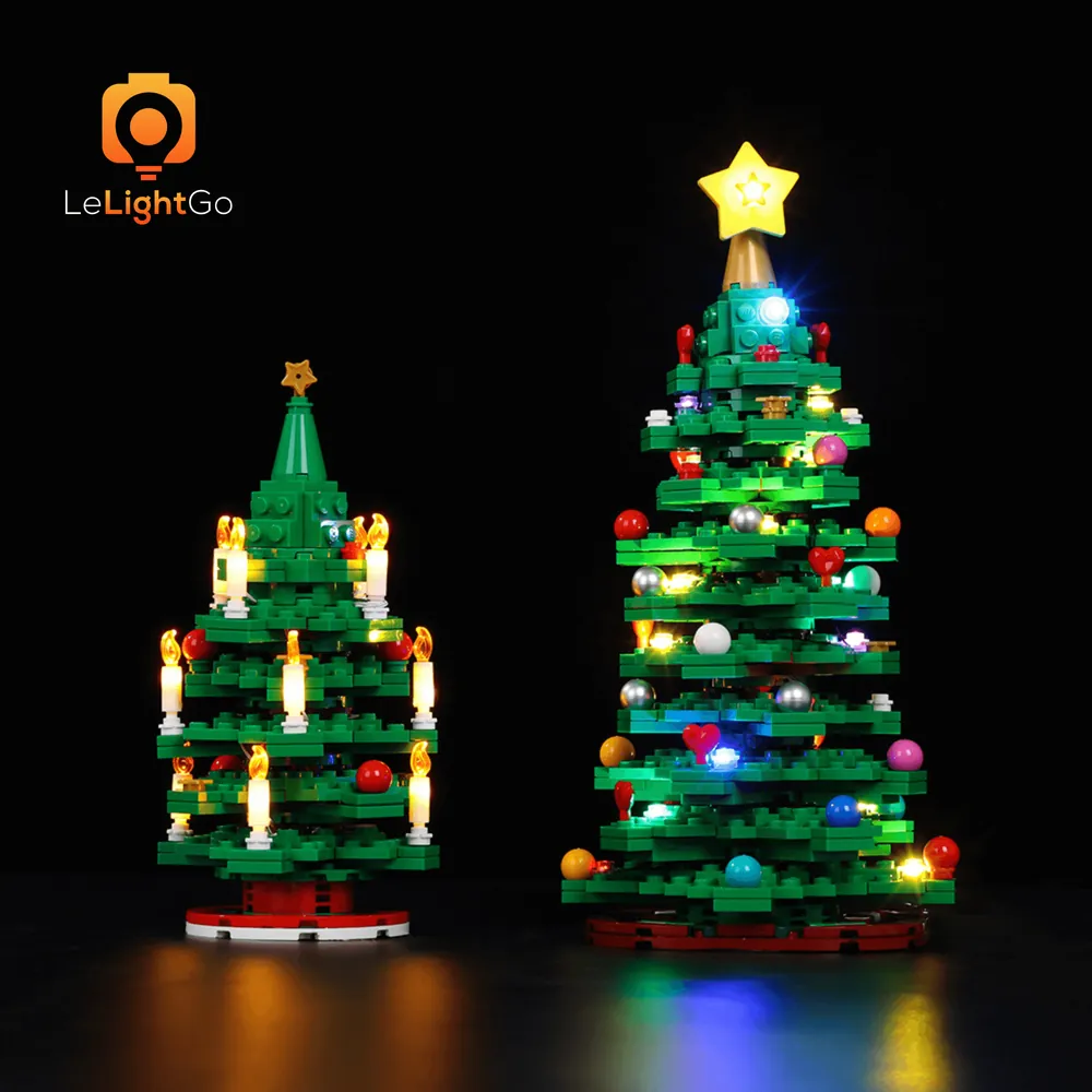LeLightGo LED kit for LEGO Christmas Tree 40573 with modular micro LEDs