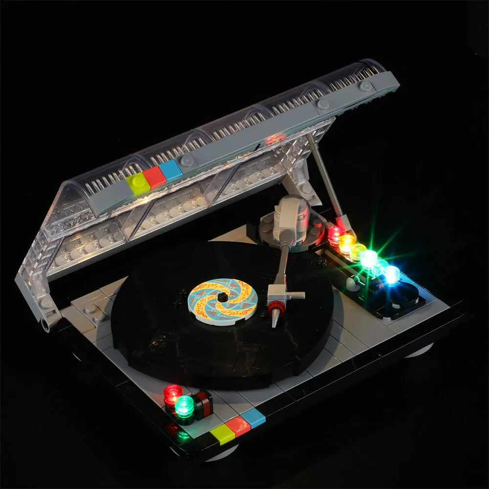 Lightailing LED kit for LEGO Retro Record Player 40699 with pre-soldered harness