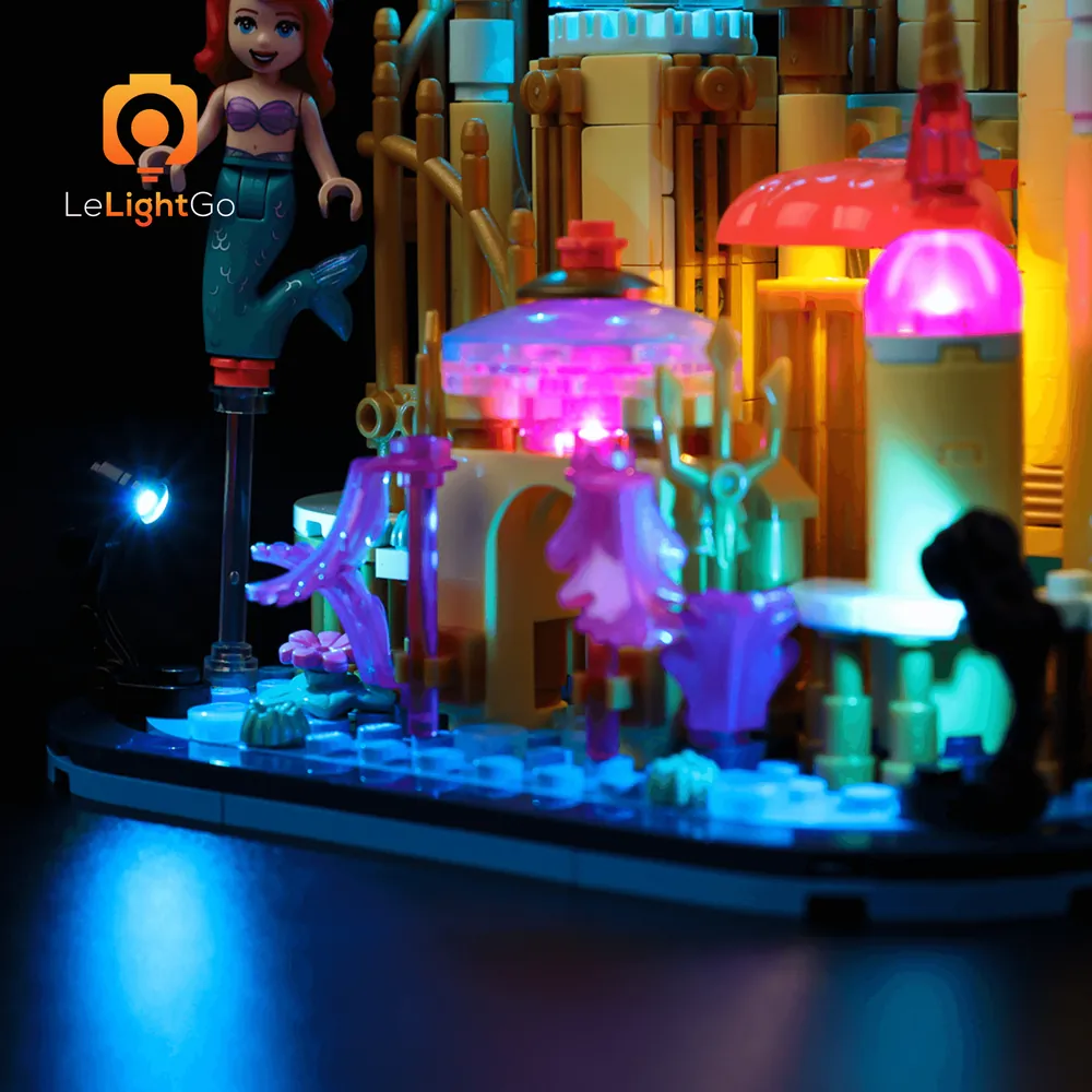 LEGO 40708 illuminated by LeLightGo lighting kit