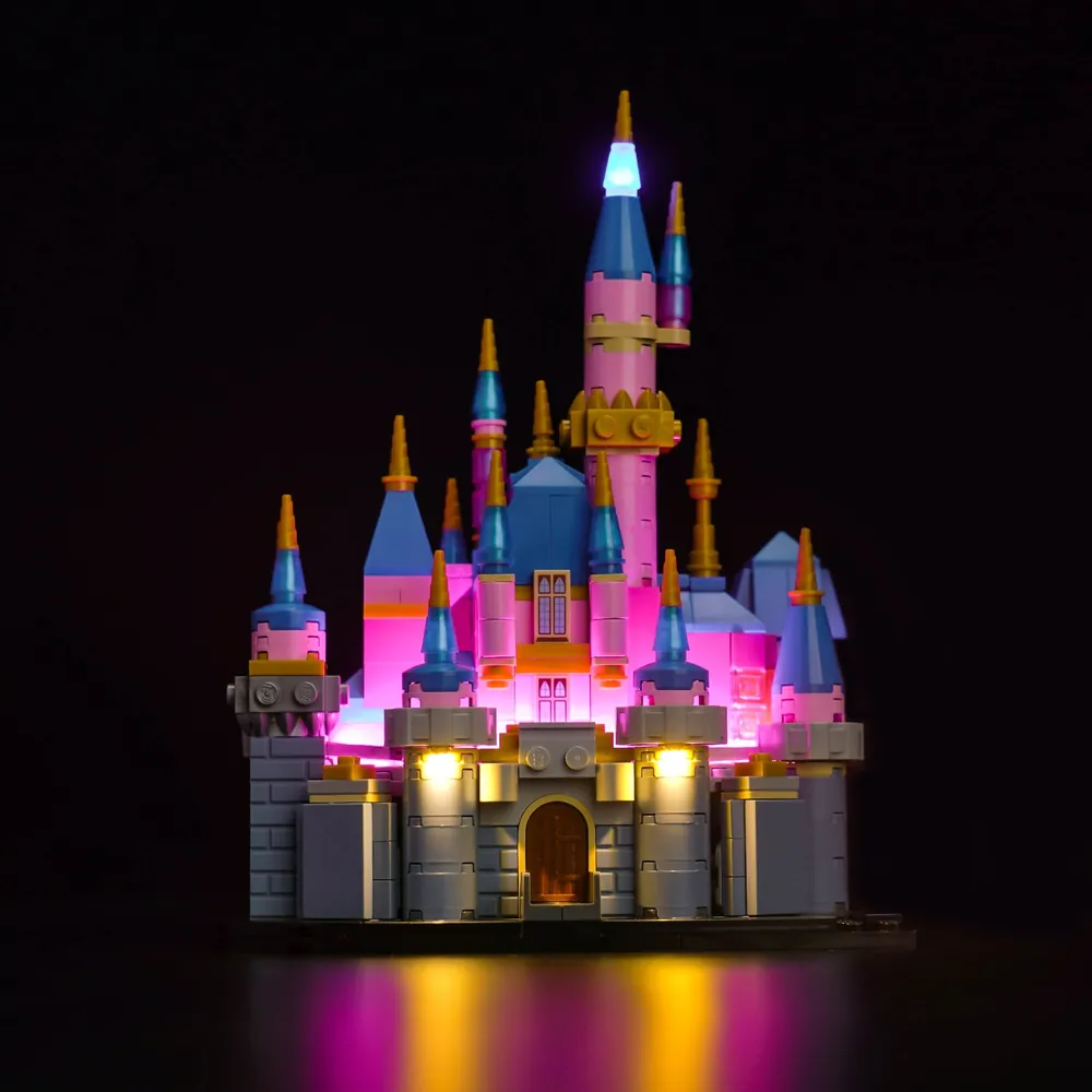 BrickBling LED kit for LEGO 40720 Sleeping Beauty Castle, illuminating central tower