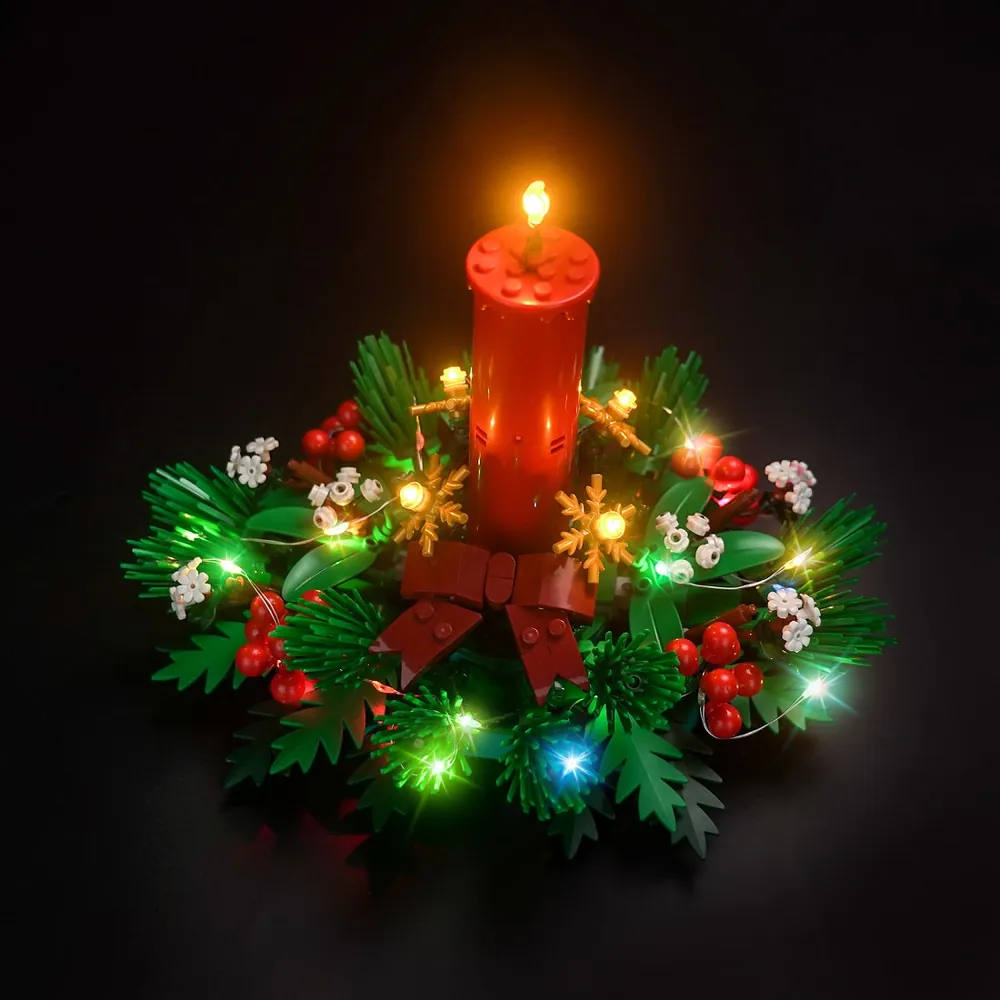 BrickBling LED lighting kit for LEGO Christmas Table Decoration 40743 with modular micro-LEDs