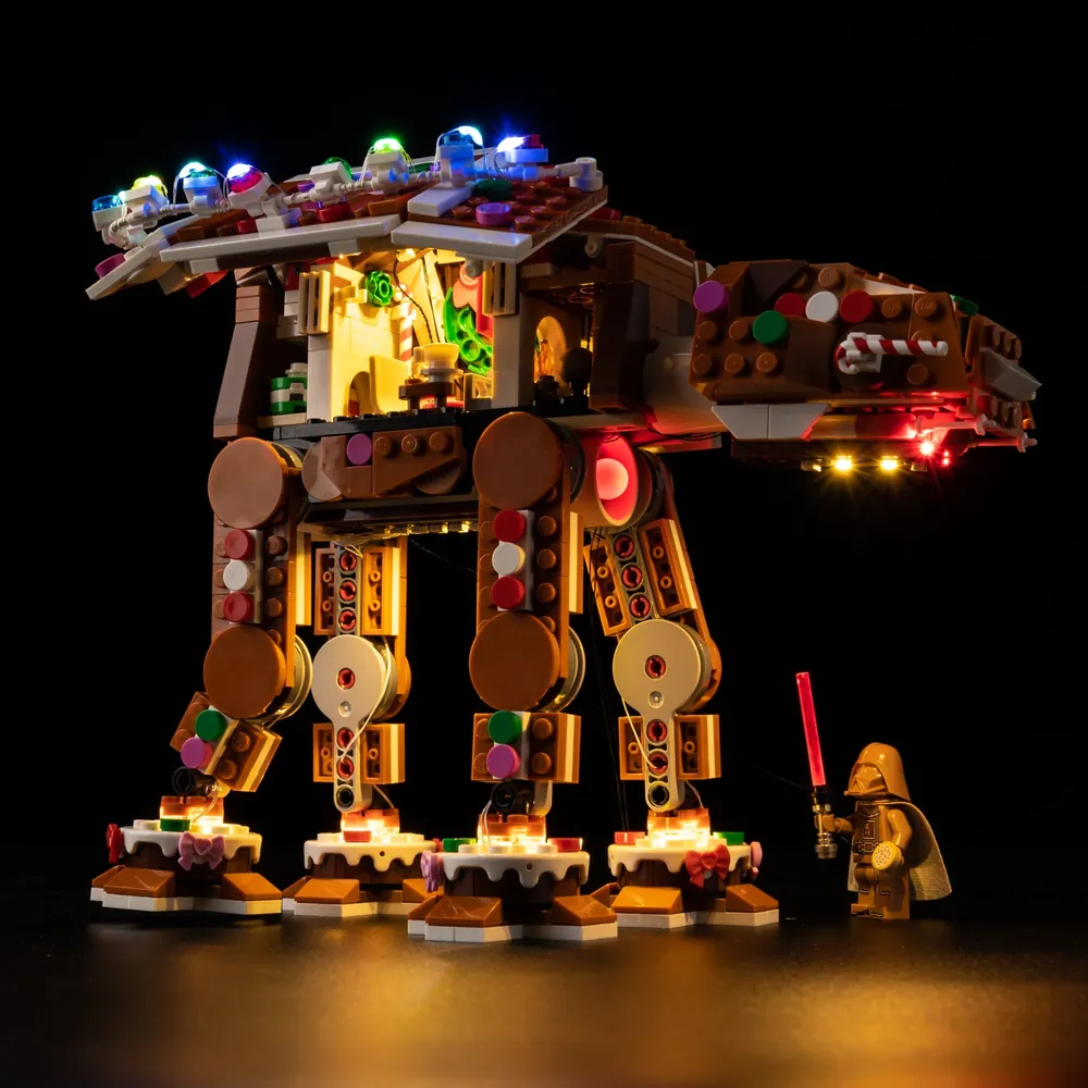 Classic Game of Bricks kit for Gingerbread AT-AT interior