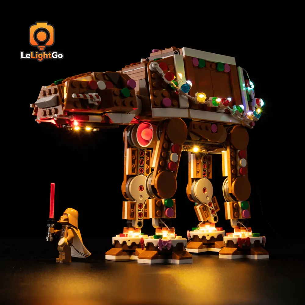 LeLightGo touch-activated lighting for Gingerbread AT-AT