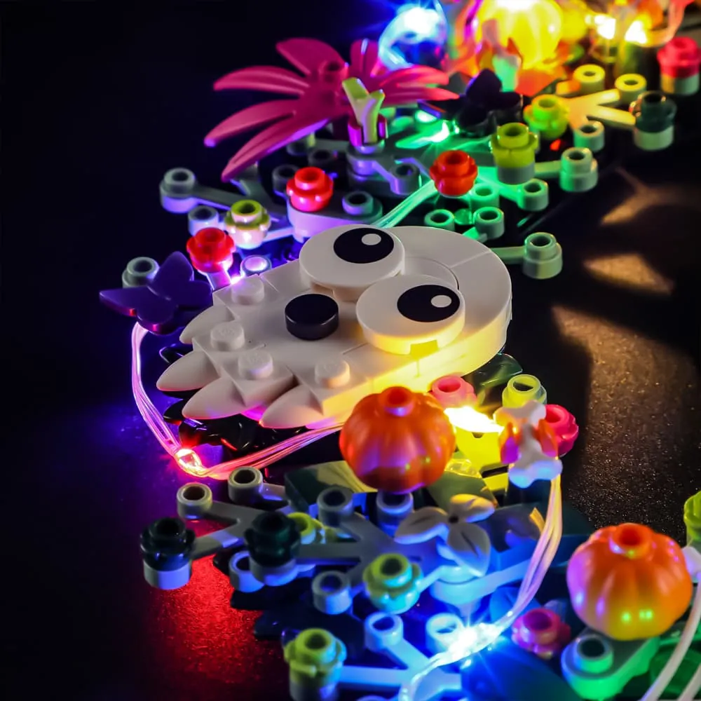 Thick wire harness on LEGO Halloween Wreath
