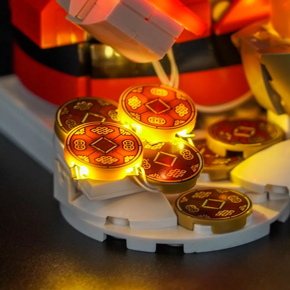 Fortune Master desk display with subtle LED lighting from BrickBling