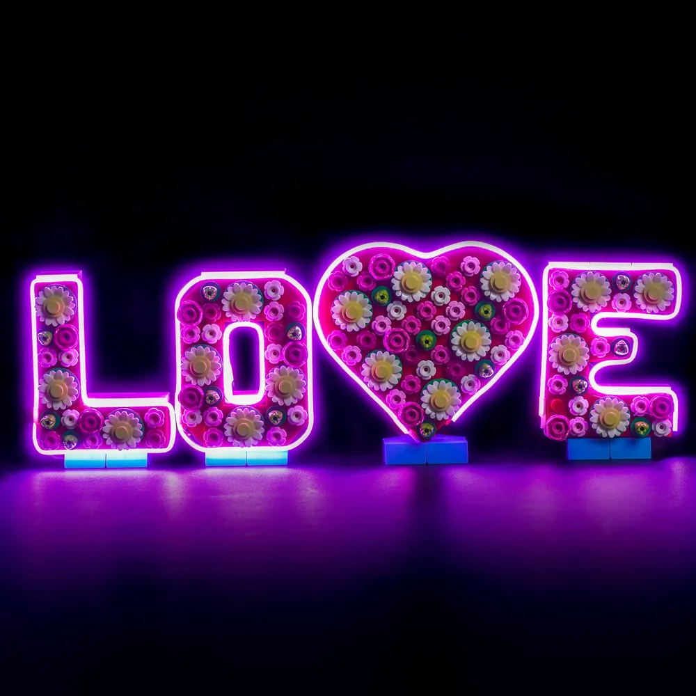 BrickBling LED kit for LEGO Love Letters 40867
