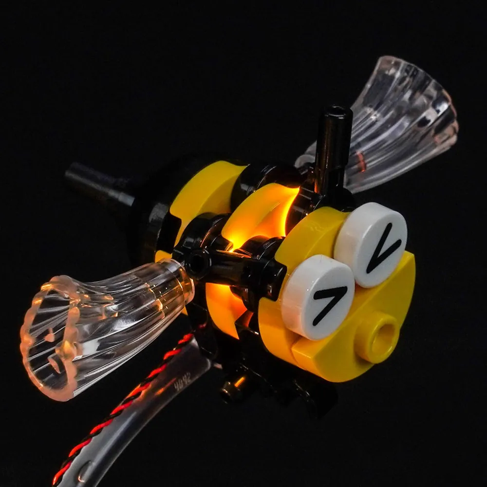 BrickBling lit LEGO Bugs Bunny on shelf