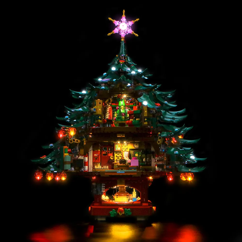 BrickBling colorful LED variant for LEGO 41843 Christmas tree