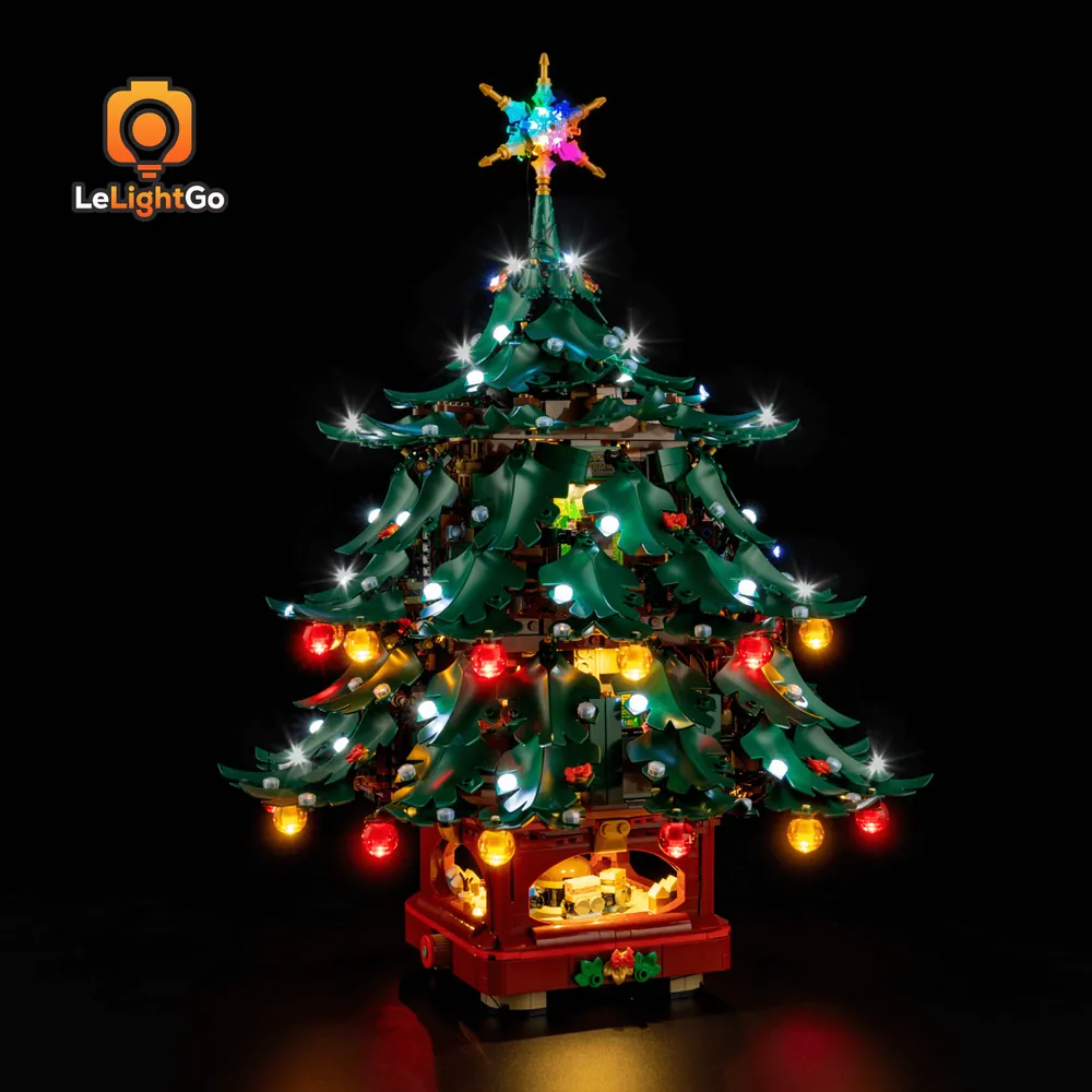 LeLightGo LED kit with remote for LEGO Family Christmas Tree 41843