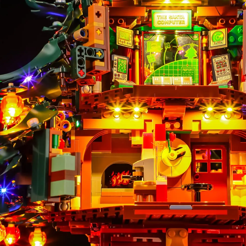 Lightailing simple LED installation on LEGO 41843 Christmas tree