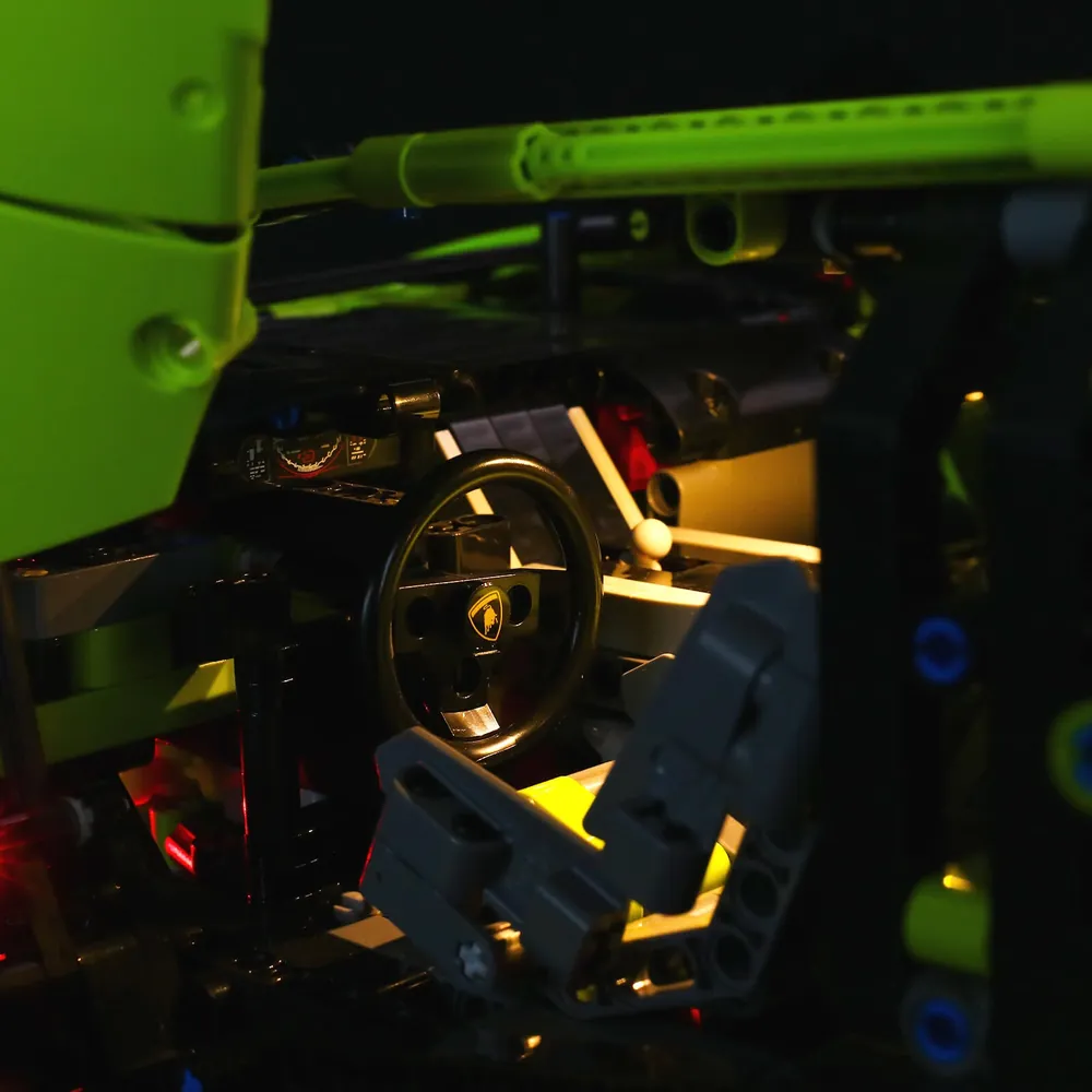 Lightailing LED lighting highlighting the Sián's rear diffuser and taillights