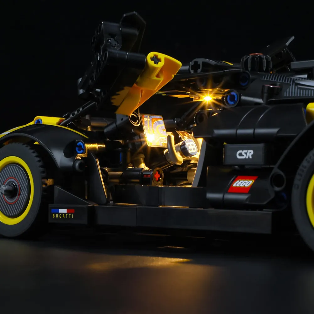 LEGO Bugatti Bolide 42151 with Lightailing LED lights