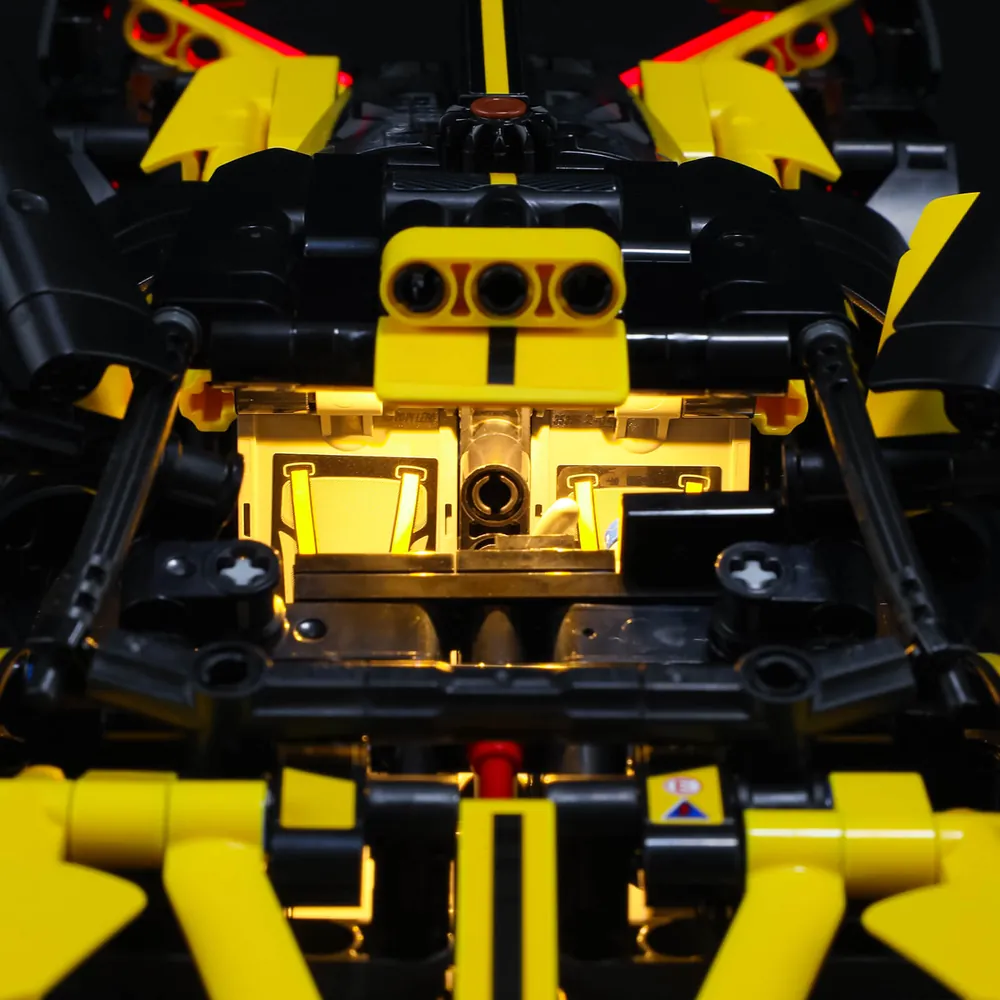 Lightailing LED kit installation on LEGO Technic Bugatti Bolide 42151