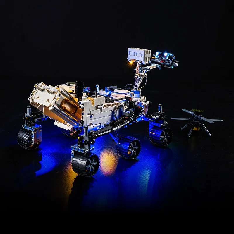 BrickBling LED kit for LEGO 42158 Mars Rover with illuminated chassis
