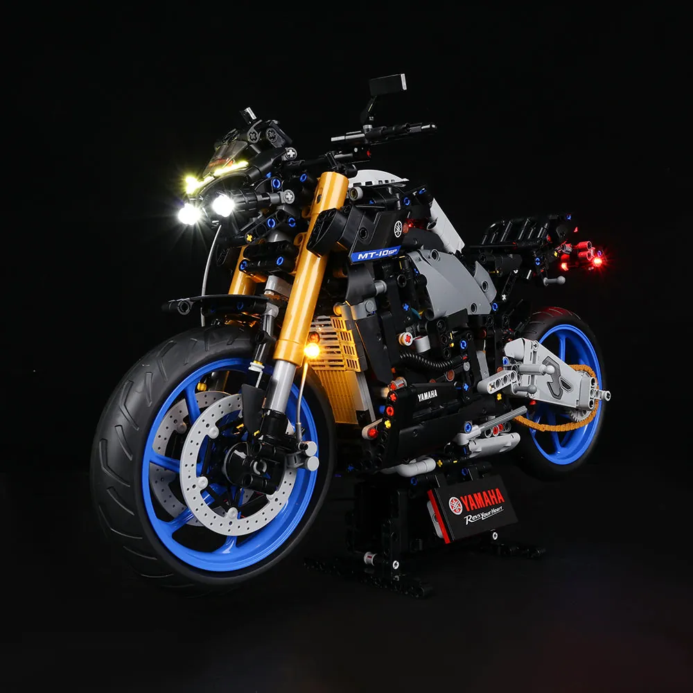 Game of Bricks lighting kit for LEGO Yamaha MT-10 SP with expansion boards
