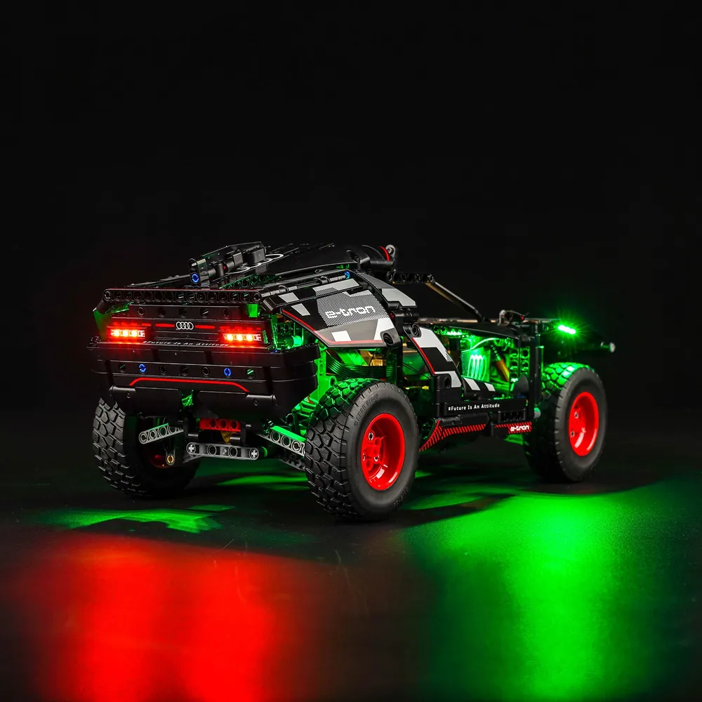 Remote control version of BrickBling for LEGO Audi RS Q e-tron