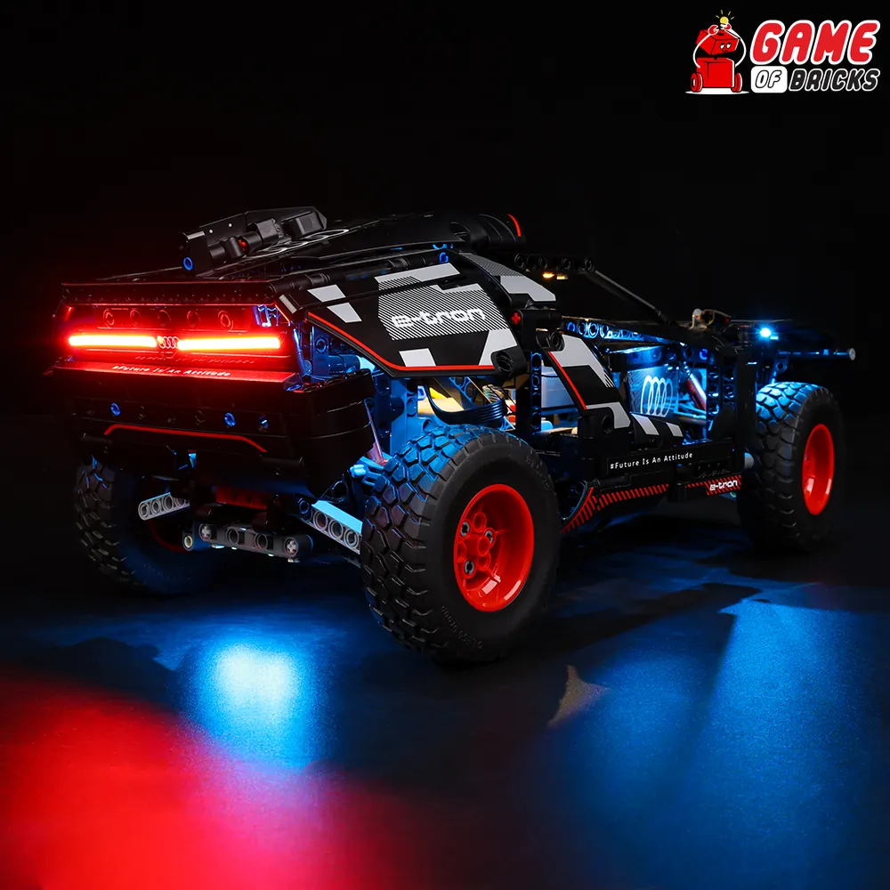 Remote edition of Game of Bricks lighting for LEGO Audi RS Q e-tron