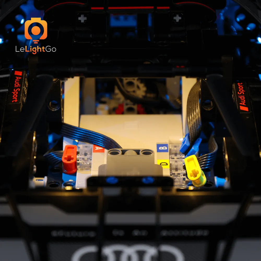 LeLightGo lighting for LEGO Audi RS Q e-tron front and rear