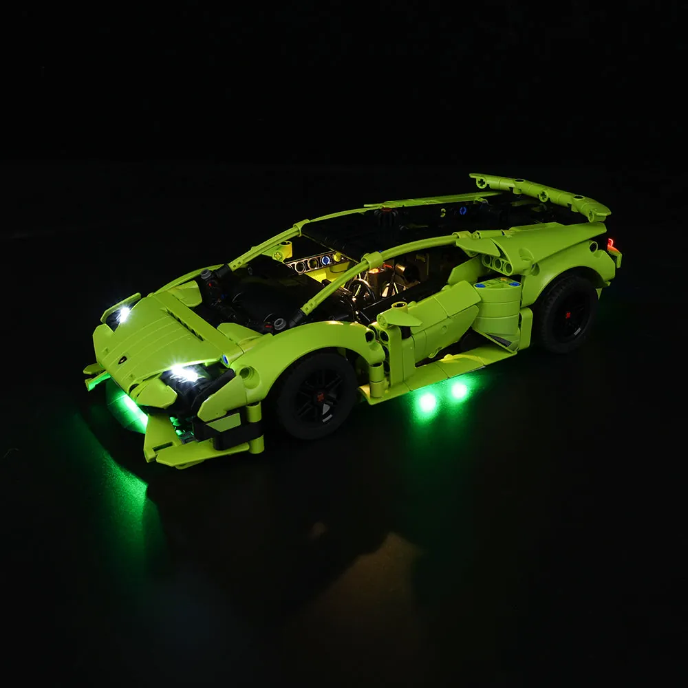 Game of Bricks light kit for LEGO Lamborghini Huracán Tecnica 42161 with remote control