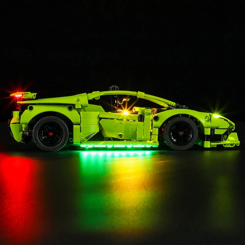Lightailing light kit for LEGO Lamborghini Huracán Tecnica 42161 with pre-soldered harness