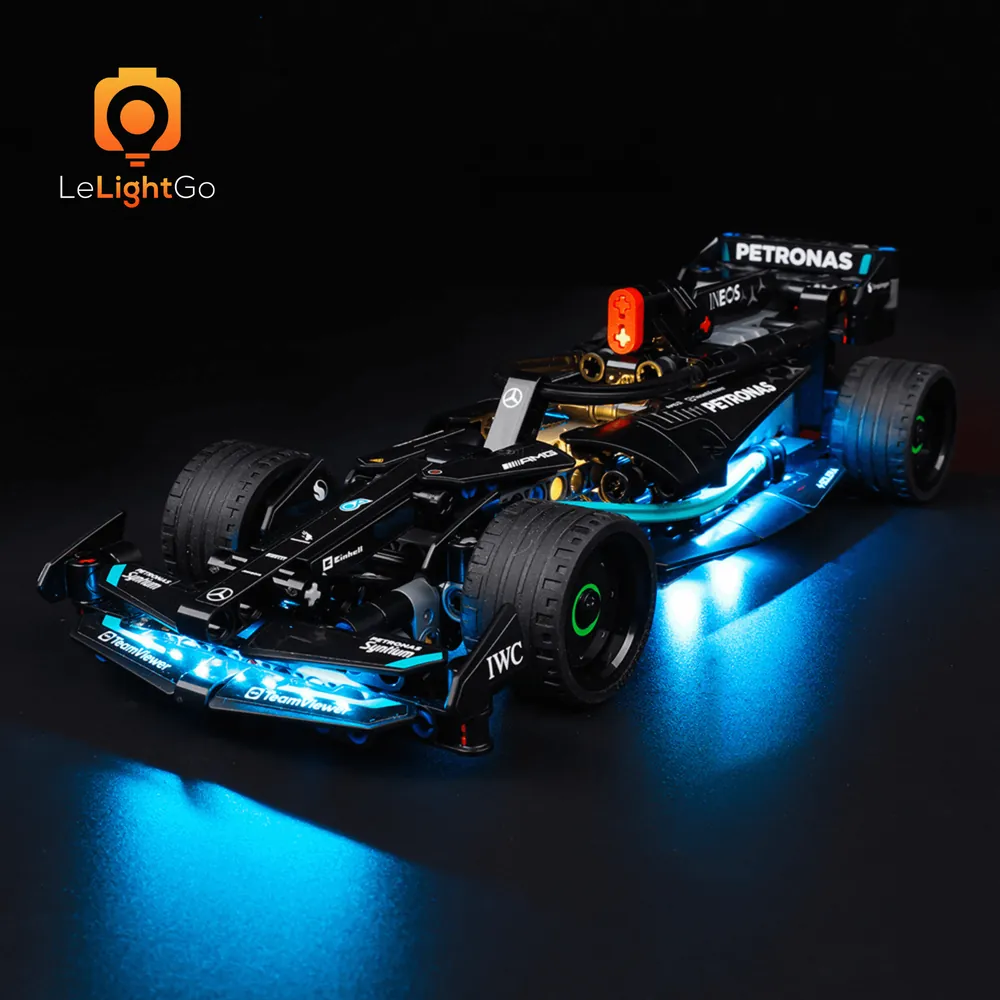 LeLightGo LED kit for LEGO Technic Mercedes-AMG F1 W14 E Performance with remote