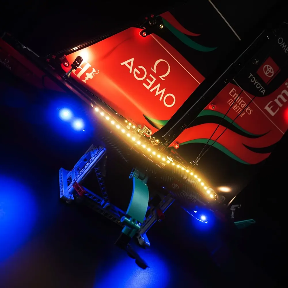 BrickBling LED kit with remote control for LEGO AC75 Yacht