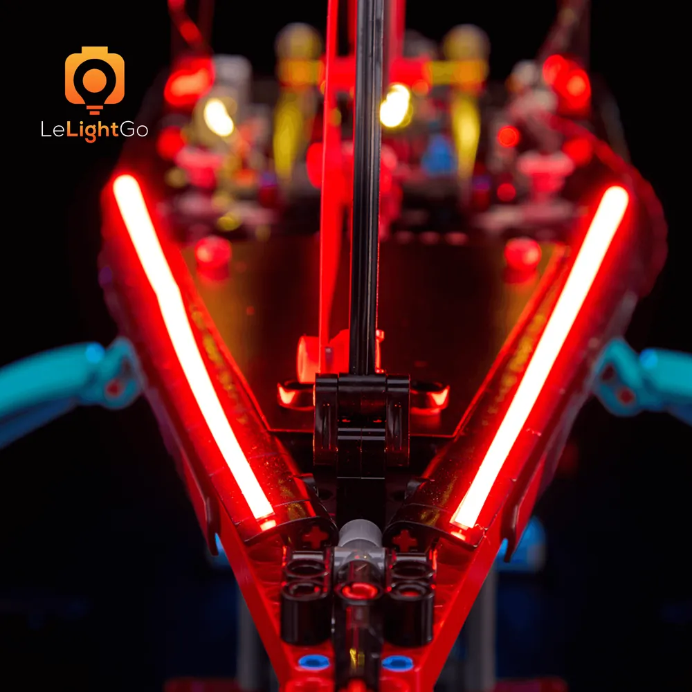 LeLightGo LED kit illuminating the AC75 hull and sails