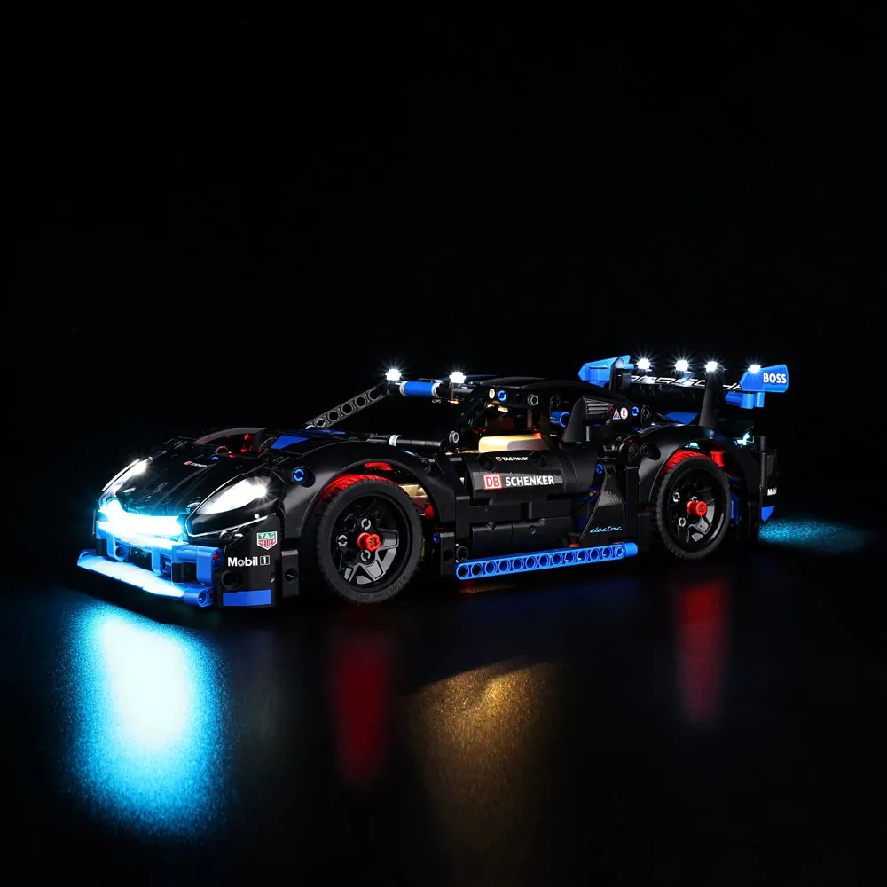 Game of Bricks LED kit for LEGO Porsche GT4 e-Performance Race Car 42176