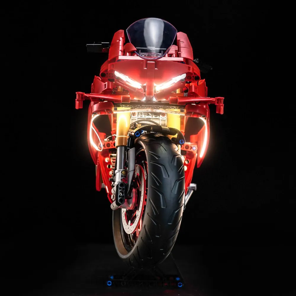 BrickBling Remote Control edition for LEGO Ducati Panigale V4 S