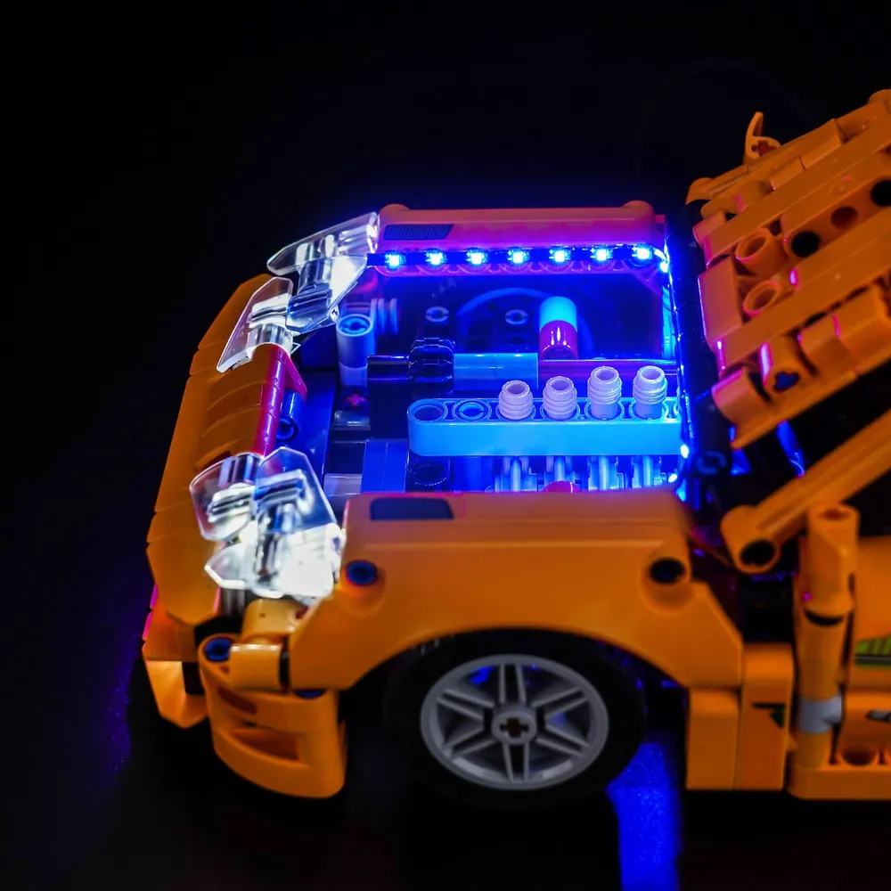 BrickBling Supra engine bay lighting detail