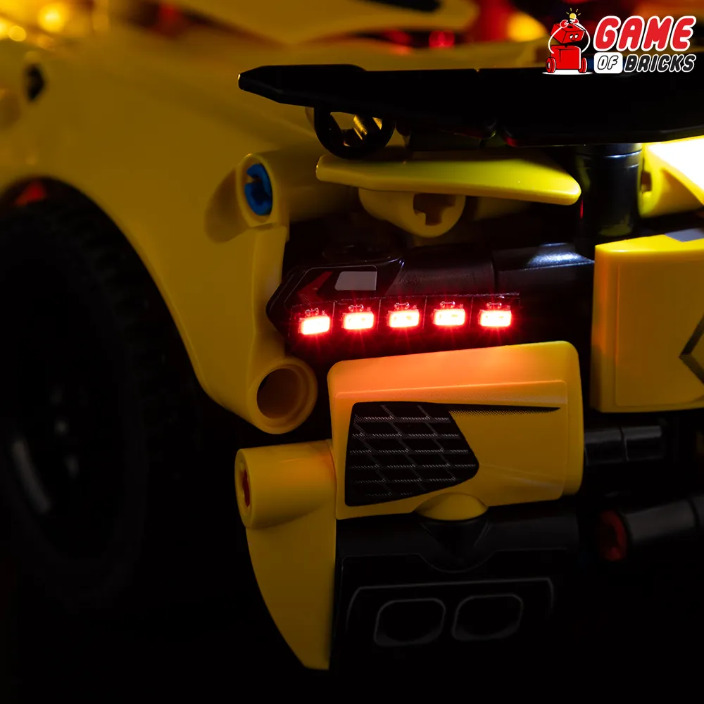 Modular expansion boards from Game of Bricks for LEGO Corvette Technic set