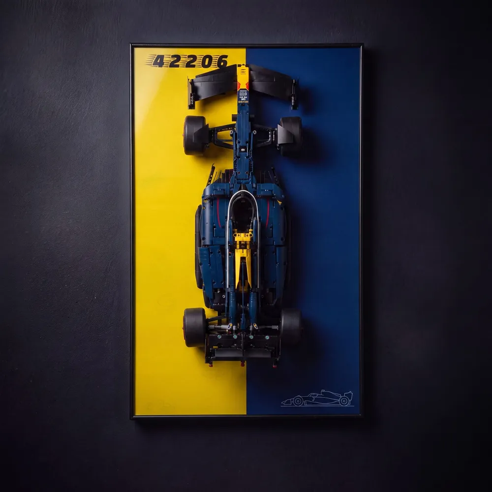 Game of Bricks wall-mount lighting for LEGO Technic RB20 F1 Car 42206