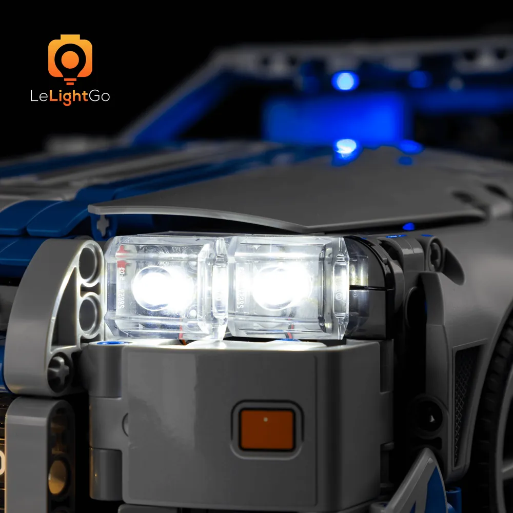LeLightGo micro-LEDs installed in the LEGO R34 headlight housing