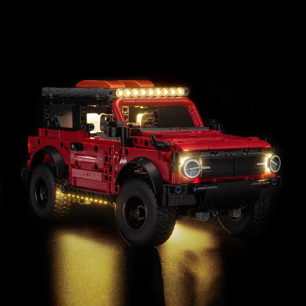 Classic version of BrickBling light kit for LEGO Bronco 42213
