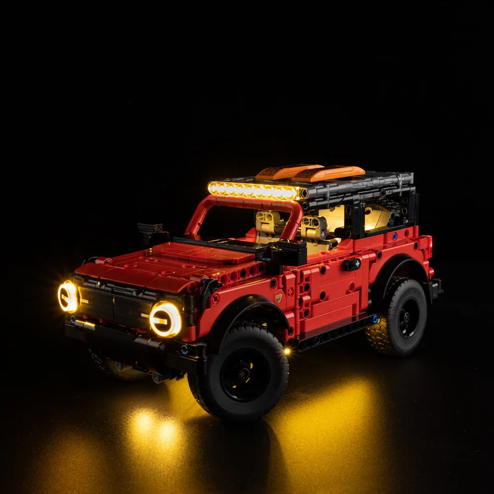 Game of Bricks LED kit for LEGO Technic Ford Bronco 42213 with full exterior lighting