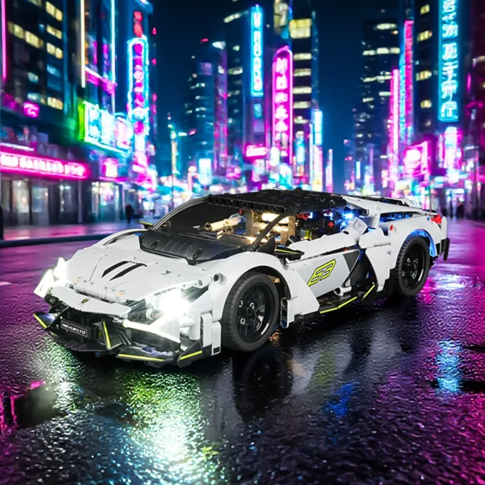 Lightailing LED kit for LEGO 42214 Lamborghini Revuelto with pre-soldered harness