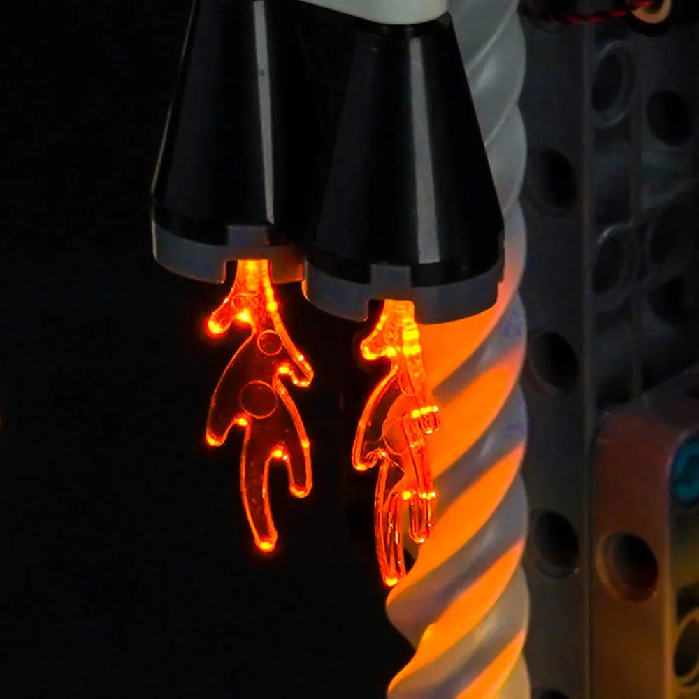 BrickBling light kit for LEGO Artemis rocket with remote