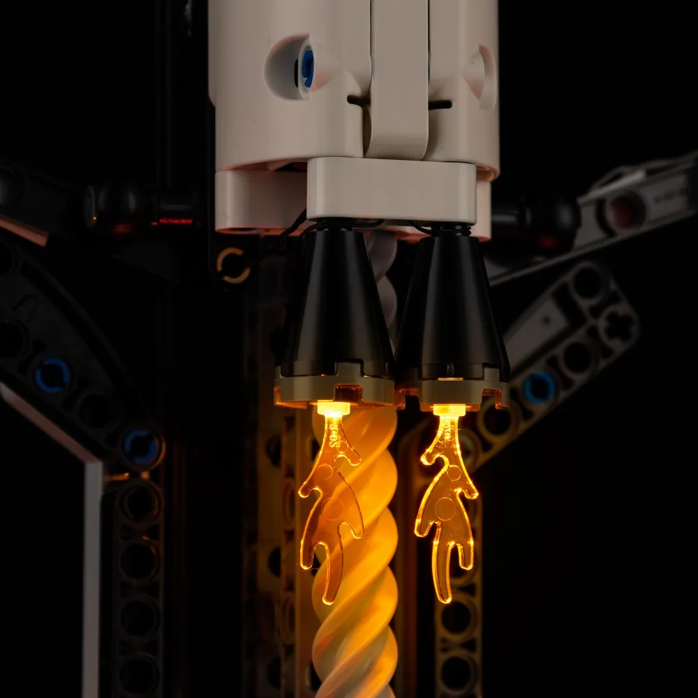Game of Bricks light kit for LEGO rocket with expansion boards