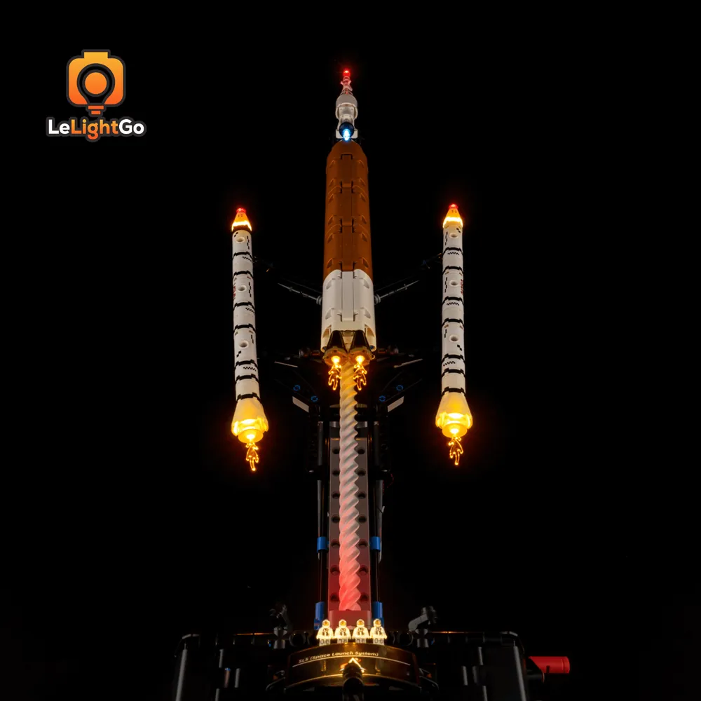 LeLightGo LED lights for LEGO Technic space launch system
