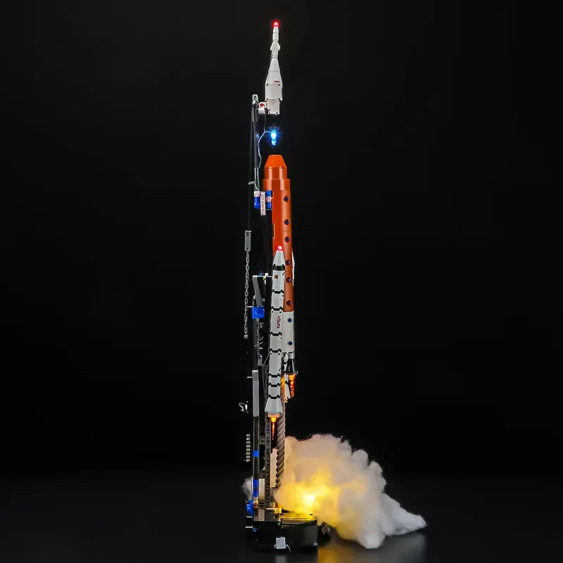 Lightailing LED lights for LEGO Technic space launch system