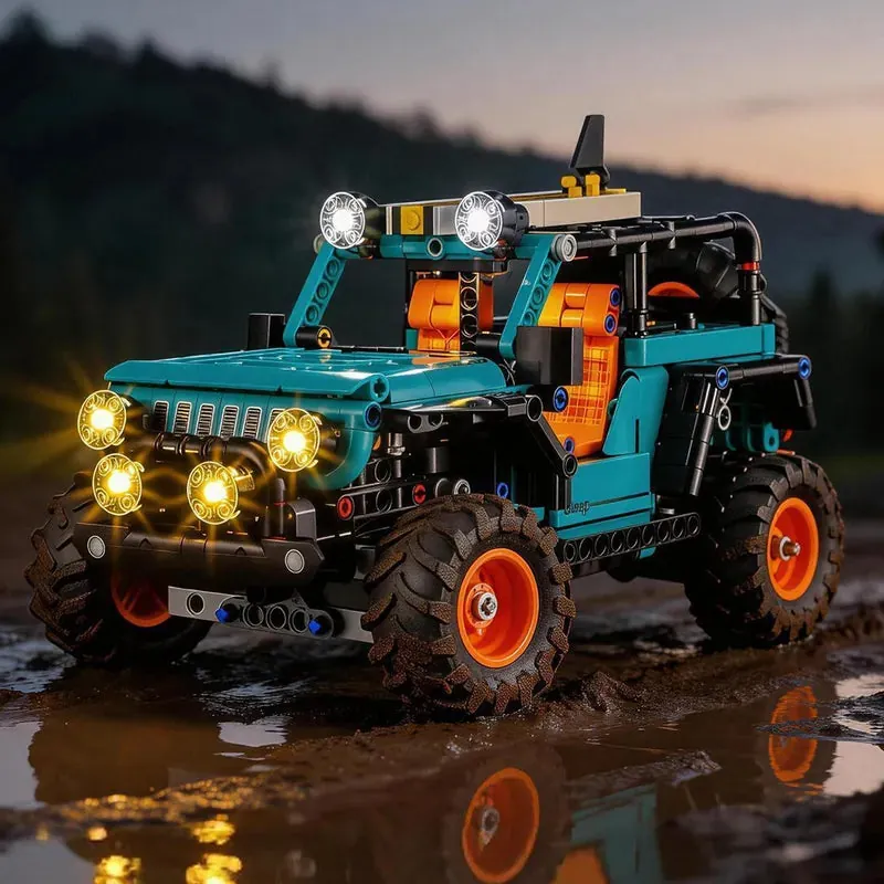 Lightailing light kit for LEGO Technic Jeep Wrangler Rubicon 42227 with pre-soldered harness