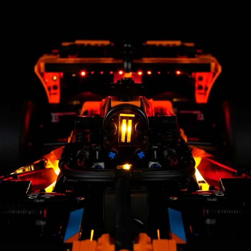 Lightailing LED kit highlighting McLaren sidepods and cockpit